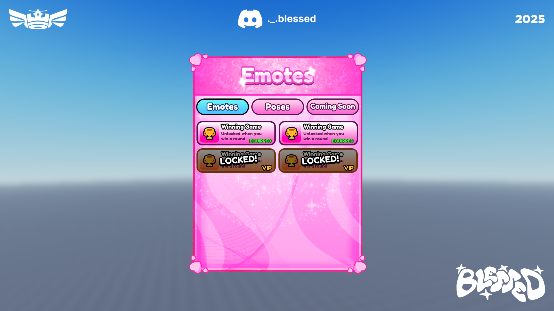 Emotes interface