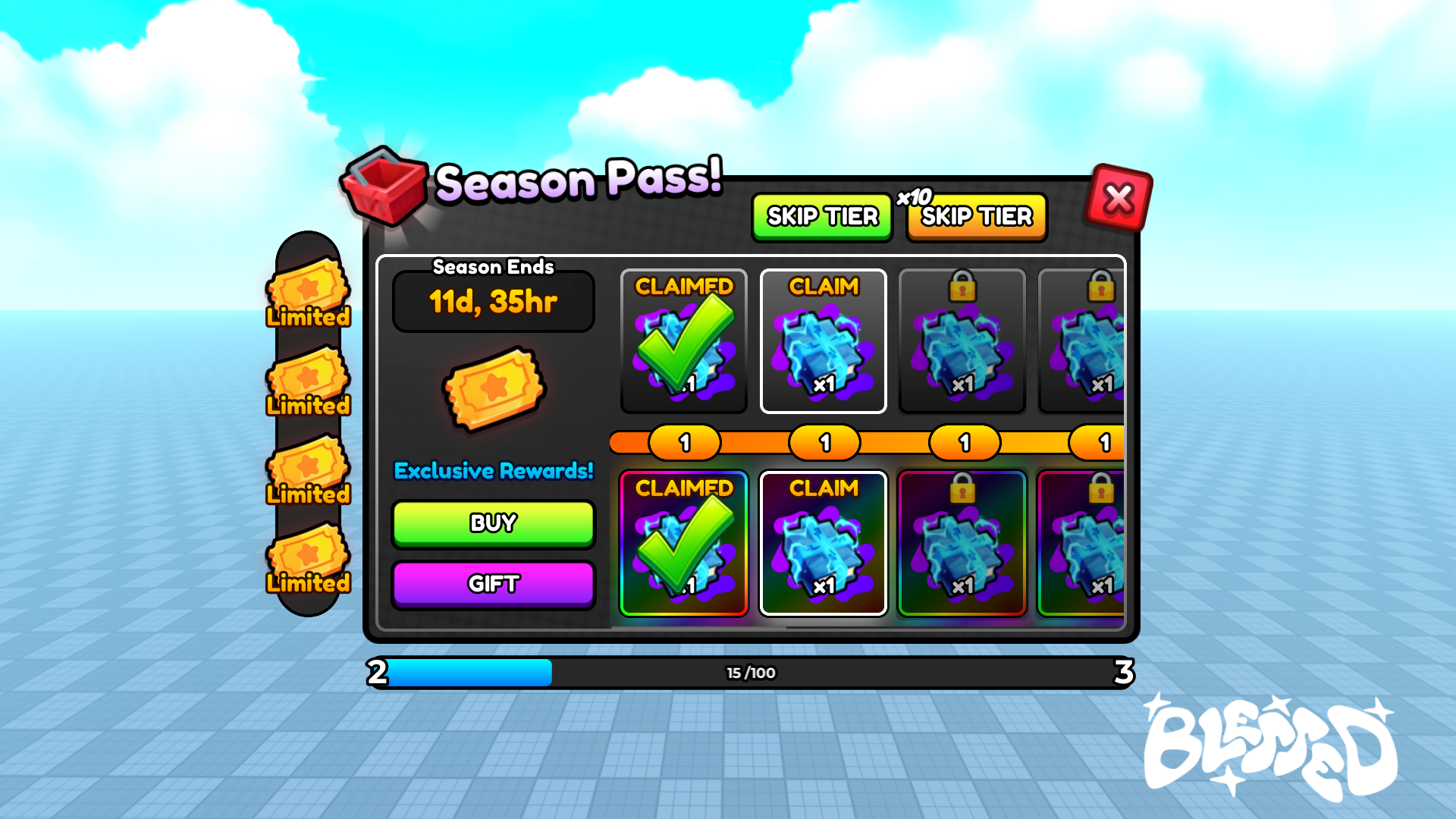 Season Pass Interface